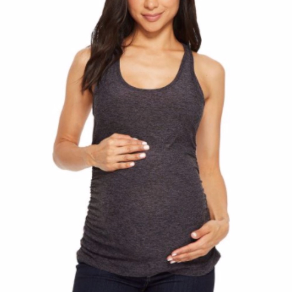 Beyond yoga maternity lightweight space dye tank